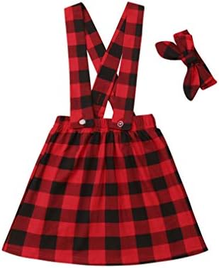 Specialcal Baby Girls Velvet Suspender Skirt Infant Toddler Ruffled Casual Strap Sundress Summer Outfit Clothes