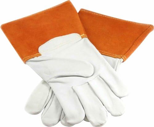 Forney 55209 TIG Welding Gloves, Large, Cream and Rust