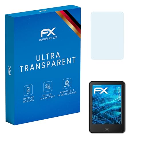 atFoliX Screen Protection Film compatible with Tolino Vision 2 Screen Protector, ultra-clear FX Protective Film (2X)
