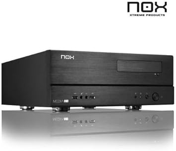 Appcesorios - Caja HTPC NOX Media HD Vent. 2x6cm Negra: Amazon.es: Electrónica