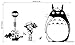 Fangeplus(TM) DIY Removable My Neighbor Totoro Art Mural Vinyl Waterproof Wall Stickers Kids Room Decor Nursery Decal Sticker 22.8''x20''