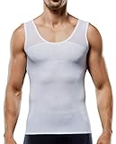 Men's Compression Shirt Slimming Body Shaper Vest to Hide Man Boobs Shapewear