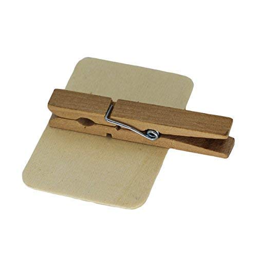 Miraclekoo 12 Mini Retangle Chalkboard Blackboard with Wooden Clip