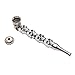Aimeio Premium Skull Zinc Alloy Tabacco Pipe Detachable Cigarette Cigar Pipes with Lid,Easy to Clean,Best Gift for Men,Dad,Husband