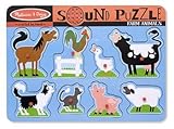 Toy Melissa & Doug 6 Pack Farm Animals Sound Puzzle Book