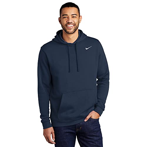 Nike Club Fleece Pullover Hoodie - CJ1611 - Navy