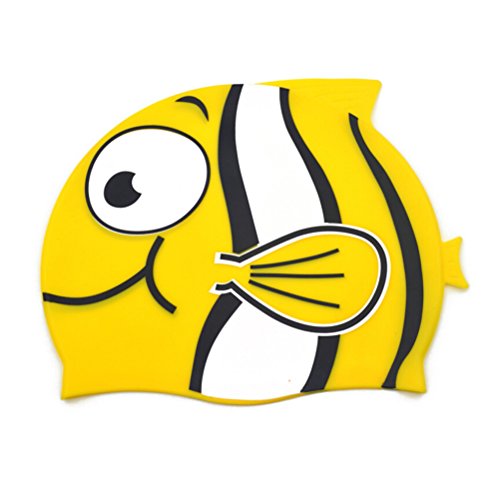 yellow swimming cap