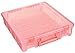 ArtBin 6955AG Super Satchel 1-Compartment Box, Art & Craft Organizer, 1-Pack, Translucent Coral