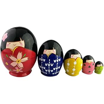 kokeshi nesting dolls