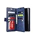SUPZY Galaxy Note 8 Case, Leather [9 Card Slots] [Photo & Wallet Pocket] Multi-Function Premium PU Leather Magnetic Flip Shockproof Zipper Wallet Case Cover for Samsung Galaxy Note 8 (Navy Blue)