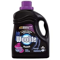 Woolite DARKS Liquid Laundry Detergent, 66 Loads, 100oz, Regular & HE Washers, Dark & Black Clothes & Jeans, midnight breeze scent, packaging may vary