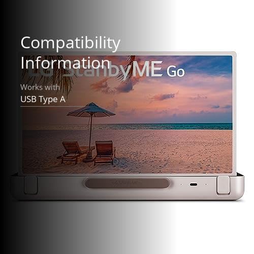 LG 27-Inch StanbyME Go Portable Smart 1080P Touch Screen (27LX5QKNA, 2023 Model), Calming Beige