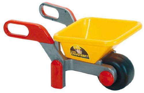 Wader Schubkarre BAU Sandspielzeug Set mit Ziegelform Schaufel Helm UVM – Bild 2