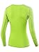 NELEUS Women's 3 Pack Dry Fit Athletic Compression Long Sleeve T Shirt,Blue,Red,Green,Medium