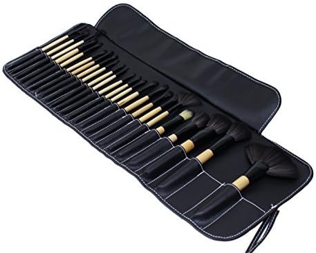 Smart Essentials Make Up Brush Set, Black (24-Piece)