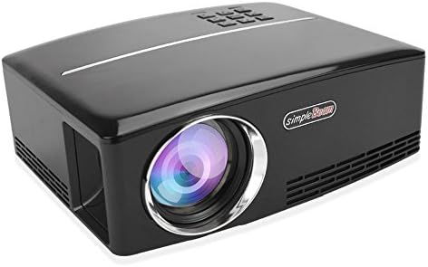 Vrlinking 1800 Lumens LED Video Projector,Full HD 1080P Compact Multimedia and Multi-Inputs Home Theater with Rich Colors &amp; Brightness for Video Games,Movie Night and Family Video,Classic Black