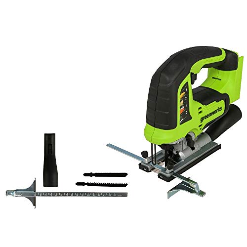 Greenworks Akku-Stichsäge GD24JS & Akku G24B4 (Packung mit 2) & Doppelsteckplatz-Akku-Universalladegerät G24X2UC2 – Bild 3