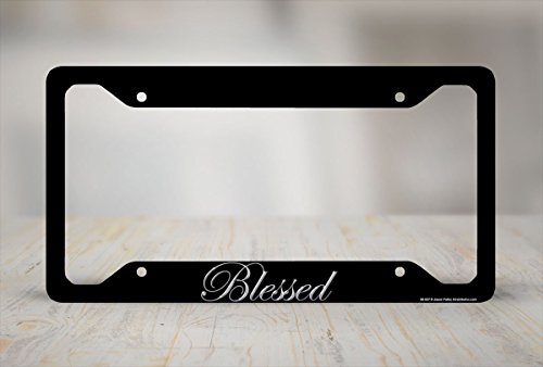 "BLESSED" License Plate Frame – Simple & Stylish Car Accessory
