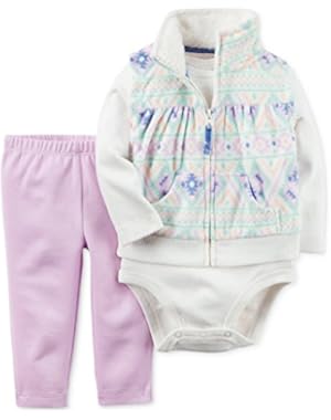 3 Piece Floral Vest Set (Baby)