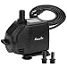 KEDSUM 580GPH Submersible Pump, 35W Ultra Quiet Water Pump with 6ft High Lift, Fountain Pump with 5 ft Power Cord, 3 Nozzles for Fish Tank, Pond, Aquarium, Statuary, Hydroponics primary