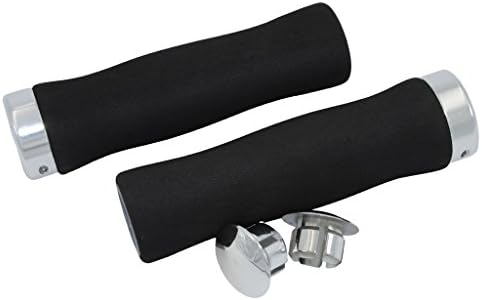 KINGOU 2PCS EVA Foam Lock-on Grips Road Bike Bicycle Handlebar Grips MTB BMX, Non-slip Comfort