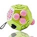 VCOSTORE 12 Sided Fidget Cube, Dodecagon Fidget Toy for Children and Adults, Stress and Anxiety Relief Depression Anti for All Ages with ADHD ADD OCD Autism (Green)