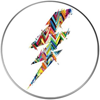Mobile Cell Phone Stand Holder, 360 Degree Rotation Phone Holder for iPhone,iPad, Samsung, Nintendo Switch - Rainbow Flash