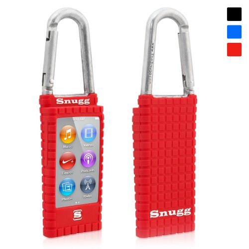 Snugg iPod Nano 7th Generation Case - Silicone Rubber Case & (Red) for Apple iPod Nano 7th Generation