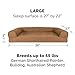 Furhaven Pet Dog Bed | Memory Foam Quilted Traditional Sofa-Style Living Room Couch Pet Bed w/ Removable Cover for Dogs & Cats, Toasted Brown, Largethumb 2