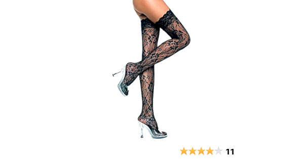 patterned thigh highs