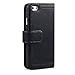 iPhone 6S Case, Terrapin Trendy iPhone 6S Wallet Purse Style Case for iPhone 6 / 6S (Black Pyramid Studded)