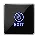 DC 12V NC NO Square, ZOTER Touch Sensor Door Exit Release Button Switch w LED Light