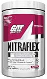 GAT - NITRAFLEX Fruit Punch - Testosterone, Nitric Oxide, Strength, Energy, Boosting Powder, Improve Exercise Performance, Creatine-Free - 600 Gram (Pack of 1)