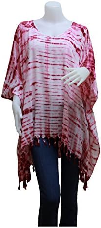 ATM Blouse Tops Poncho Caftan Kaftan Handmade Tie dye Plus Size