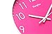 SonYo Indoor Non-Ticking Silent Quartz Modern Simple Wall Clock Digital Quiet Sweep Movement Office Decor 10 Inch(Rose)
