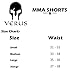 Verus Men's Mixed Martial Art Shorts (Black/Grey, Medium)