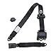AUDEW Universal Retractable 3 Point Auto Car Safety Seat Lap Belt Set Kit
