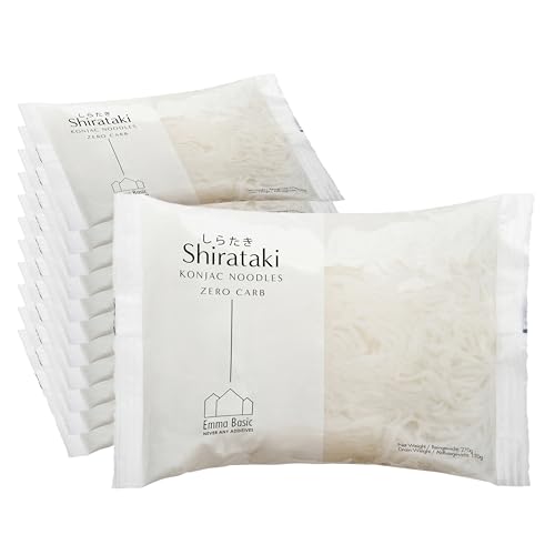Emma Basic - Shirataki Konjac Noodles 170g (Pack of 12) | Vegan | Gluten Free| Sugar Free | Fat Free | Zero Carbs | Healthy Pasta