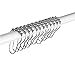 Evelots Glide Shower Curtain Ring Hooks-New Rolling Balls-Nickel-No Rust-Set/12