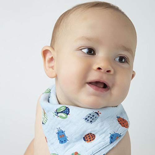 Angel Dear Bamboo and Cotton Bandana with Double Button Ladybirds Ladybirds