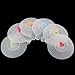 Heart Cute Silicone Cup Lid Cover Cap w/Spoon Holder