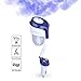 Car Aromatherapy Essential Oil Diffuser, COSCOD Scent Car Perfume Spray Humidifier Mute Ultrasonic Fragrance Dispenser Water Anion Mister with Dual Usb Fast Charger [Gift 9 Pieces Filter] - Blue