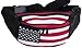 Genuine Leather USA Flag Fanny Pack, Stars & Stripes Waist Bag or Belt Bag. Great for Travel or Everyday Use