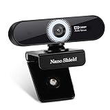 Auto Focus Webcam 1080P Nano Shield N920 Web Camera Noise Cancelling Microphone, Skype Web Cam Full HD for PC Laptop Computer, USB Plug Play for Windows 10/8 / 7 Mac OS X, Wide Angle Autofocus