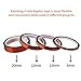 Kaisiking High Temperature Tape 4 Pack Kapton Tape Polyimide High Resistant Tape Sublimation Tape Multi-Sized 5mm/10mm/12mm/20mm x 33M with Silicone Adhesive for Masking, Soldering, Electrical, etc.