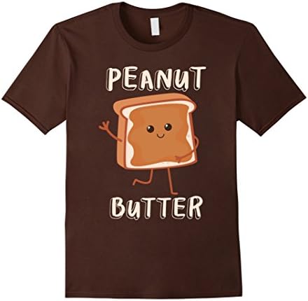 Mens Peanut Butter Matching Couples Halloween T-Shirts 2017 Large Brown