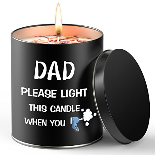 Fathers Day Candles Gifts from Daughter Son,9oz Soybean Wax Scented Candles,Funny Dad Birthday Gifts for Granddad Stepdad,Fathers Day Presents for for Daddy Husband Men on Christmas Anniversary