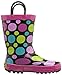 Western Chief Kids Dot Party Rain Boot(Big Kid/Toddler/Little Kid),Black,1 M US Big Kid