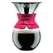Bodum Pour Over Coffee Maker with Permanent Filter, 34 oz, Red