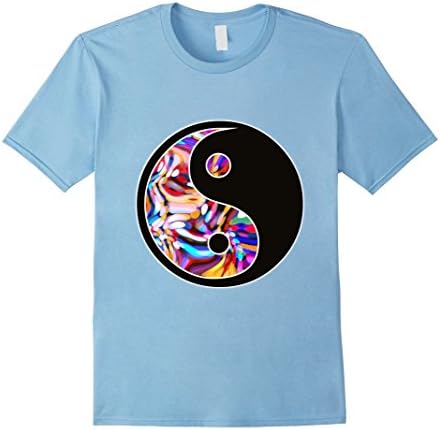 T-Shirt with Psychedelic Yin-Yang Design
